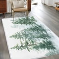 thumbnail image 3 of Forest Green Area Rug 3x5 FT, Non Slip Entryway Bedside Carpet, Spring Summer Watercolor Pine Tree Washable Soft Floor Carpet Indoor Mat Non-Shedding Throw Rugs for Dorm Kitchen Home Office, 3 of 8