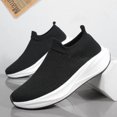 thumbnail image 5 of Men's Slip On Sock Walking Shoes Knit Upper Thick Cushioned Sole Casual Sneakers for Daily Commute, 5 of 8