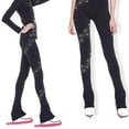 thumbnail image 3 of Skating Tights Crystal Sparkling Pants Figure Skate Leggings Star175, 3 of 9