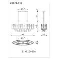 thumbnail image 2 of Eurofase Lighting - Cocolina - 11 Light Chandelier In Modern And Contemporary, 2 of 9