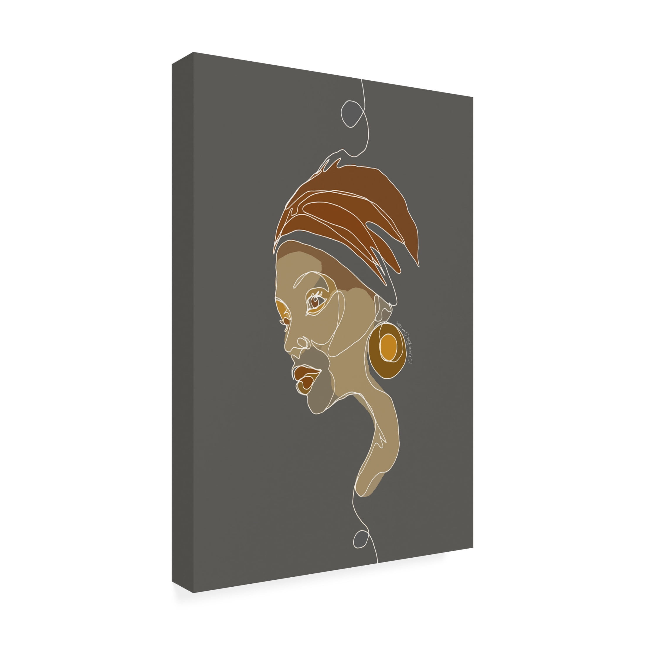 Canvas Wall Art - Cherie Roe Dirksen 'African Chic' Wall Art for Living Room, Bedroom, or Office Décor by Trademark Fine Art - 22 x 32 Inches