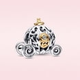 thumbnail image 1 of Disney-abalorio de plata de ley 925 para mujer, dije con forma de corazón, Bella, compatible con pulsera pandora original, joyería, regalo de amor, 1 of 4