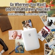 HPRT Pocket Photo Printer - Portable Mini Color Wireless Mobile Printer - Zink 2x3” Sticky-Back Photos - Bluetooth Compatible with iOS & Android Devices Printing Machine Sticker