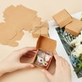 thumbnail image 3 of 50pc Kraft Paper Box Folding Box Square Tan 5.5x5.5x2.5cm, 3 of 8