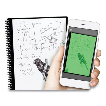 Rocketbook - Core Smart Reusable Notebook Dot-Grid 8.5" x 11" - Neptune Teal