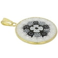 thumbnail image 4 of GlassOfVenice Murano Glass Millefiori Pendant in Gold-Plated Frame 7/8", 4 of 4