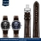 thumbnail image 3 of Correa de piel de vaca para reloj Citizen AT2140 Series AT2140-55L/E CA0615, correa de piel de vacuno para Omega Fossil Longines, pulsera de 20, 21 y 22 mm, color negro y azul, 3 of 5