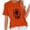 Orange, variant on Bogo Blouses For Women Dressy Casual 2025 Womens Workout Tops Short Sleeve Loose Fit Blouses For Women Business Casual Petite T-Shirts For Women Graphic Tees