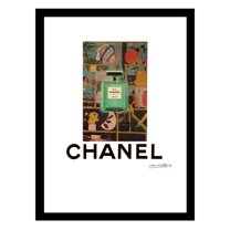 Vintage Fashion Glam Perfume Bottle - Framed Print