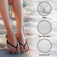 thumbnail image 6 of POLERO Arch Support Flip Flops for Women Cartoon Dog Casual Sandals Cushion Yoga Mat Footbed Indoor Outdoor, 6 of 7