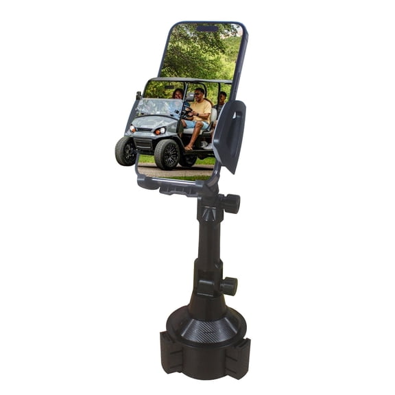 HKOO Golf Cart Phone Holder, Golf Cart Accessories Universal Cup Holder Phone Mount for All 4.7-6.8" Cell Phones, Fit EZGO Club Car Yamaha