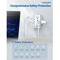 thumbnail image 4 of Power Strip SUREANCE de 6 salidas con luz nocturna y 3 puertos USB 1050J, 4 of 7