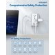 thumbnail image 4 of Power Strip SUREANCE de 6 salidas con luz nocturna y 3 puertos USB 1050J, 4 of 7