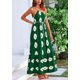 thumbnail image 4 of Vestido PRETTYGARDEN Maxi Bohemio Estampado de Un Hombro M, 4 of 8