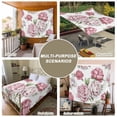 thumbnail image 6 of Pink Floral Tapestry for Bedroom Wall Hanging Tapestry, Spring Summer Modern Flower Leaf Ceiling Backdrop Tapestries Poster Blanket Wall Decor for Teens Room Living Room Dorm 55" x 73", 6 of 8