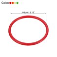 thumbnail image 2 of Uxcell 8cm Plastic Carnival Ringtoss Rings Game Hoop 24 Pack (Green, Orange, Red, Yellow), 2 of 7