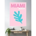 thumbnail image 2 of Miami Beach Travel Design Poster Wall Art, Modern Wall Decor For Living Room Bedroom, 16x24 UNFRAMED, 2 of 3