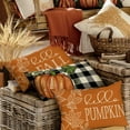 thumbnail image 3 of Fall Pillow Covers 12x20 Set of 4 for Fall Decor Buffalo Plaid Pumpkin and Maple Leaves Outdoor Fall Pillows Decorative Throw Pillows Farmhouse Thanksgiving Decorations Autumn Cushion Case for Couch, 3 of 4