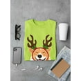 thumbnail image 3 of Happy Corgi Christmas Antlers T-Shirt Men -Image by Shutterstock, Male x-Large, 3 of 4