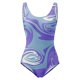 thumbnail image 2 of Gibobby Trajes de Baño Mujer Completo Mono sin mangas con tiras y control ajustado para mujer(Morado,XL), 2 of 4