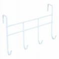 thumbnail image 2 of Spectrum 4 Hook Over the Door Rack Padded No-Tool Fits Most Steel, White, 2 of 3