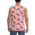 thumbnail image 4 of Daiia Cute Watermelon Printed Men's Tank Tops,Casual Soft Sleeveless Gym Muscle Shirts Bodybuilding Tee-3X-Large, 4 of 8