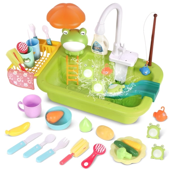 Juguete de lavabo BHYDRY Play con agua corriente y accesorios