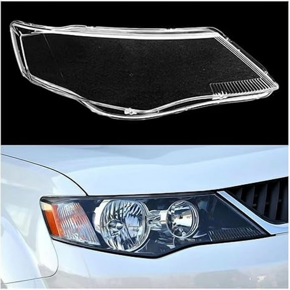 Applicable to Compatible For Mitsubishi Outlander EX 2007 2008 2009 Car Headlight Cover Headlamp Glass Lens Auto Shell Cover Transparent Lampshade Caps(Original A Piar)