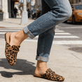 thumbnail image 6 of Decould sylf Womens Mules Flats Shoes Comfortable Suede Slip On Shoe Round Toe Dressy Casual Buckle Loafers, 6 of 6