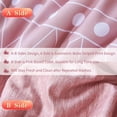 thumbnail image 3 of RYNGHIPY Bed in a Bag Pink Comforter Sets Queen Size 8Pcs, Boho Style Lightweight Fluffy Bedding Comforter Set for Queen Bed, Blush Bedding Set for Men Women (Pink,Queen Size), 3 of 10