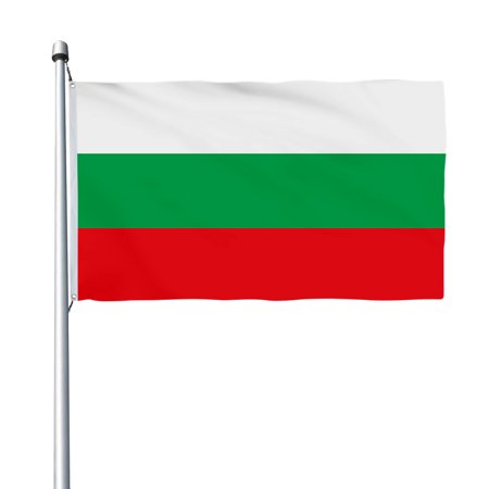 Aihccy Bulgaria Flag with Brass Grommets Size - 3x5Ft
