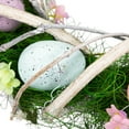 thumbnail image 5 of Northlight Speckled Eggs and Spring Flowers Small Artificial Easter Wreath - 15", 5 of 5