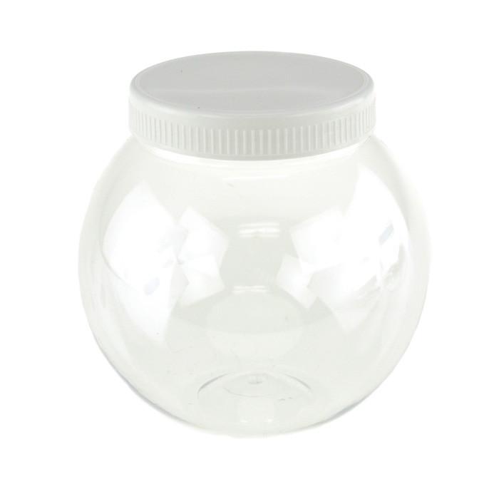 Plastic Round Favor Container with Lid, 41/2inch, Large, White