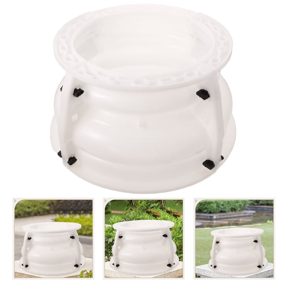 Minkissy Roman Column Base Mold Plastic Concrete Mold for DIY Outdoor Decoration Projects