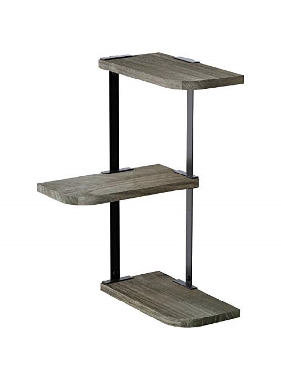 Floating Corner Shelves in Wall Shelves