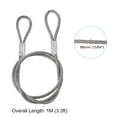 thumbnail image 2 of Unique Bargains Stainless Steel Cable, PVC Coated 15/64' Wire Rope for Deck Railing 3.3ft, 2 of 4