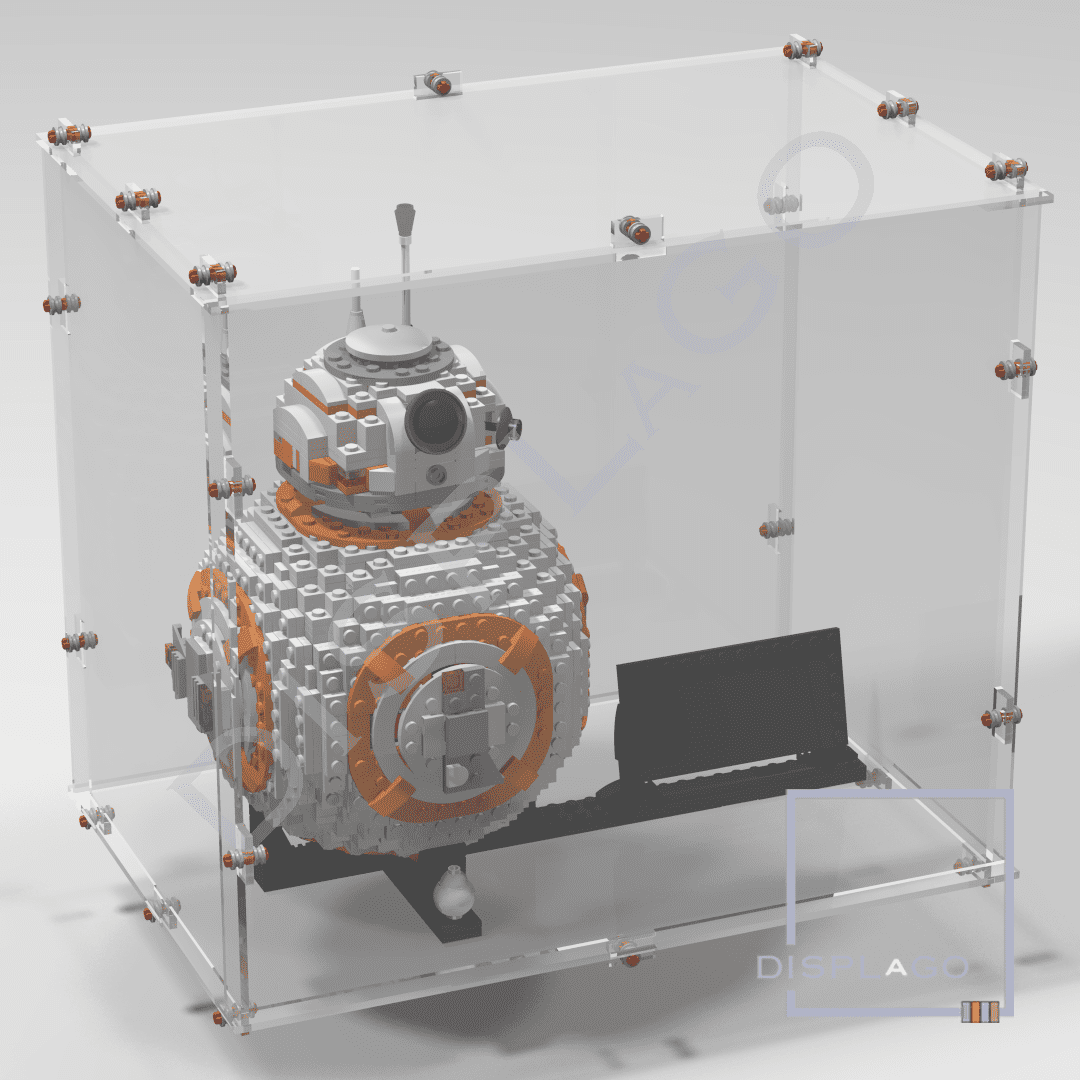 Display Case for LEGO® #75187 UCS BB-8. Display case for minifigures. Star Wars® display case. Compatible LEGO® display