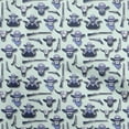 thumbnail image 1 of oneOone Rayon Light Blue Fabric Cowboy Fabric For Sewing Printed Craft Fabric By The Yard 56 Inch Wide, 1 of 5