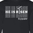 thumbnail image 4 of Inktastic He is Risen Mirror Words Long Sleeve T-Shirt, 4 of 5