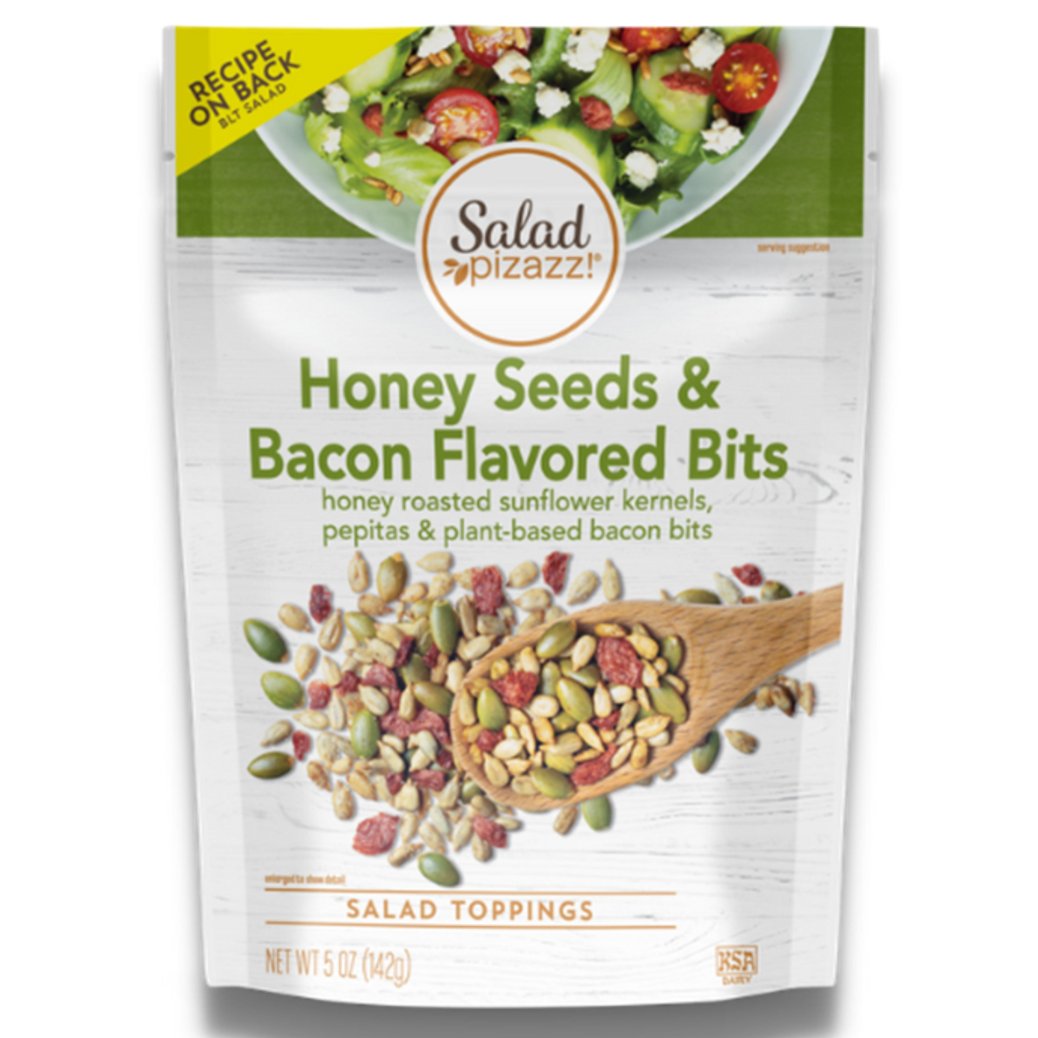 Salad Pizazz! Honey Seeds & Bacon Flavored Bits, 5 oz Bag
