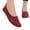Red, variant on Oyedens Women's Loafers Flats Walking Shoes Comfortable Office Work Nursing Slip on Driving Shoes