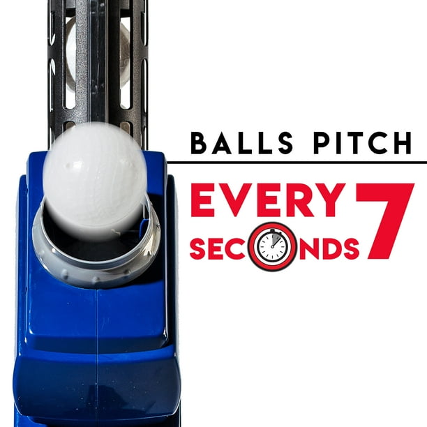 Franklin Sports Kids Baseball Pitching Machine - MLB 4-in-1 - Blue