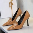 thumbnail image 3 of Women Pointed Toe Stiletto Sexy Pumps 9.5CM Patent Leather Ladies Wedding Shoes for Bride Prom Party, 3 of 6