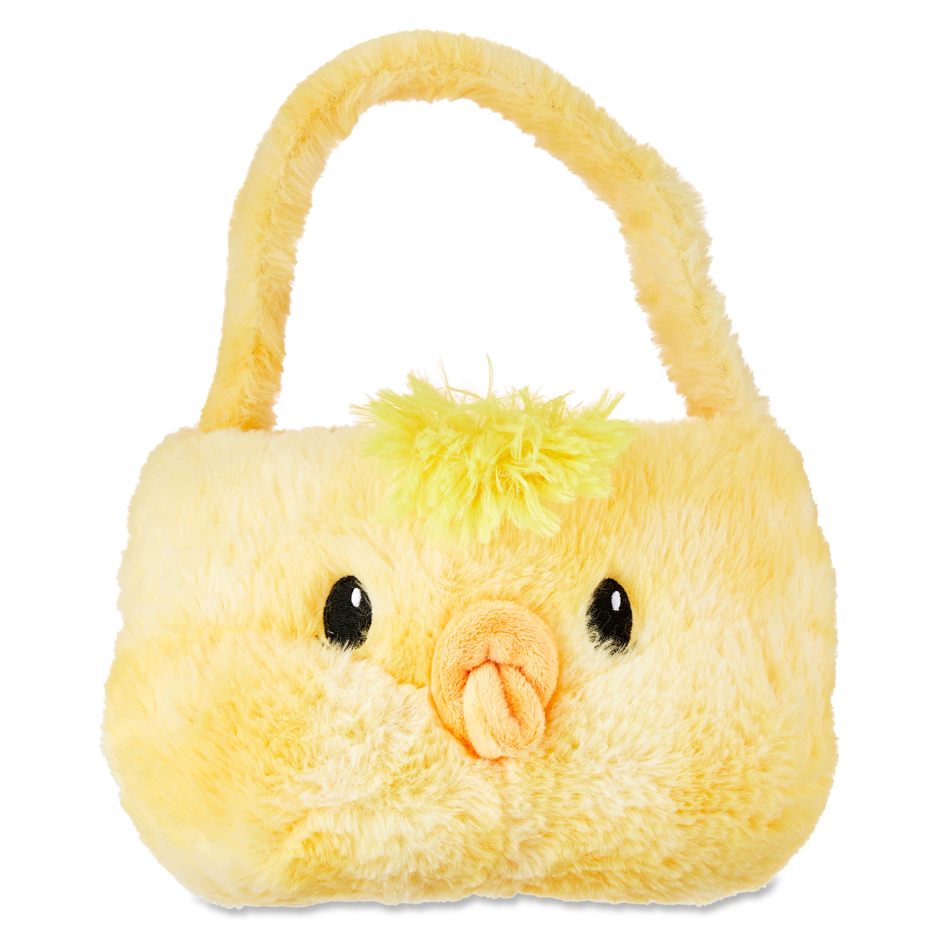 "Way to Celebrate! Easter Plush Chubby Cheek Easter Basket, Chick"