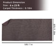 thumbnail image 4 of 6FT*23FT Marine Carpet,Boat Carpet Rugs, Waterproof Indoor/Outdoor Rug Carpet with Marine Backing, for Patio Deck, TPR Non-Slide, Stripe Brown, Water-Proof, for Outdoor, Camping, 4 of 7