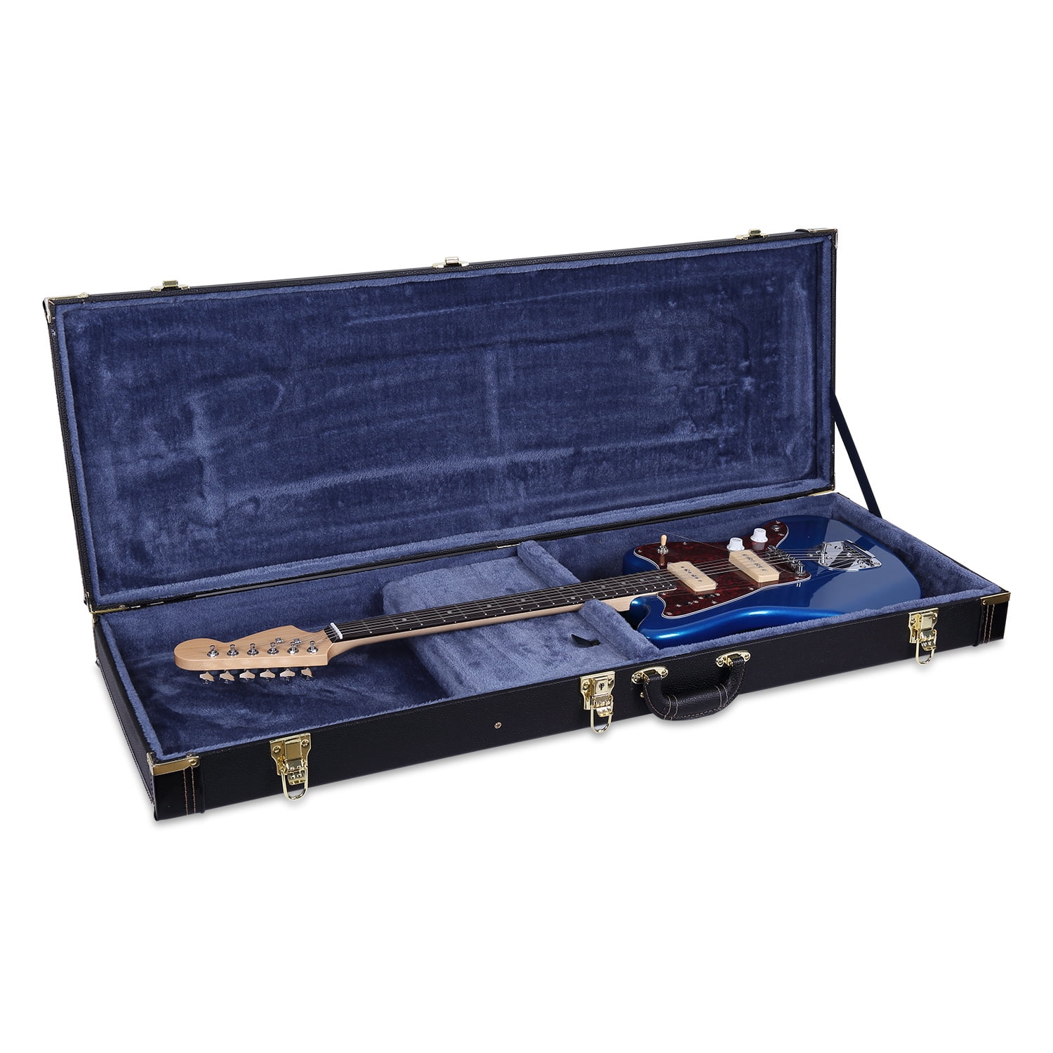 Crossrock Deluxe Hardshell Electric Guitar Case for Jazzmaster/Jaguar Style
