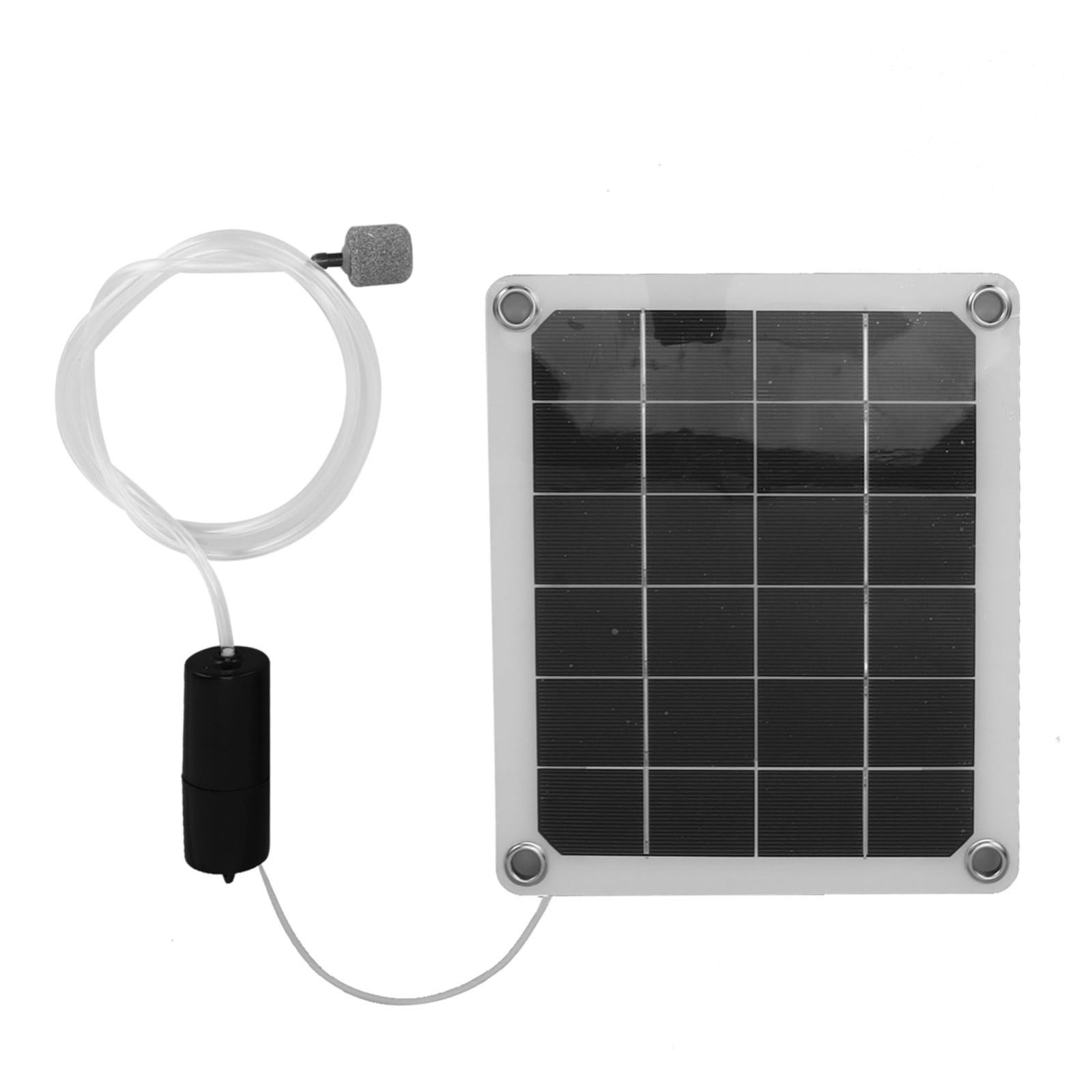 Solar Pond Aerator 10 W with Air Stones for Fishponds and Aquariums 20 W Adjustable Pump Noiseless Solar-Powered Oxygenation System