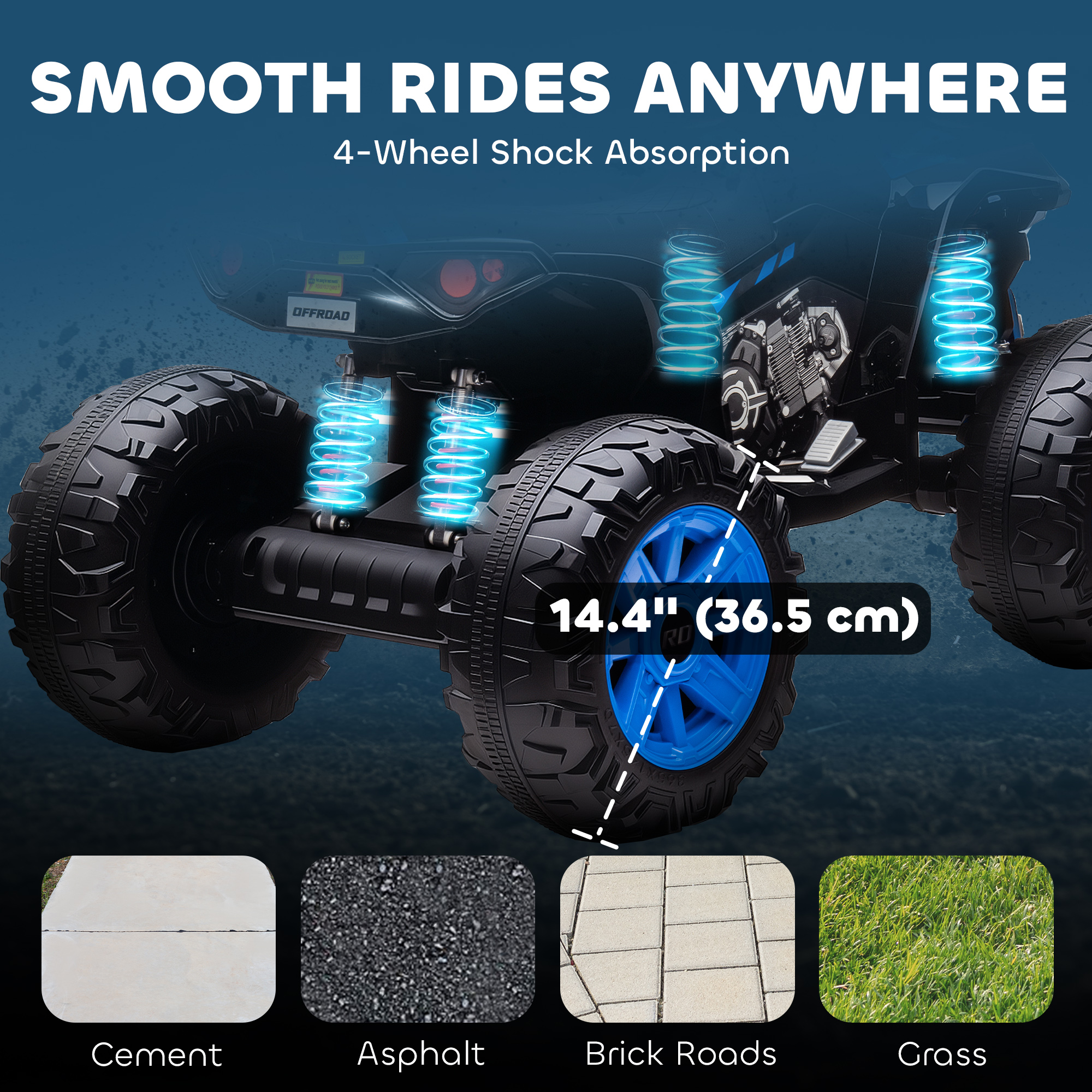 24V Ride On UTV Car, Battery Powered Electric Vehicles, Kids - Shop