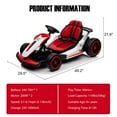 thumbnail image 2 of Go Kart for Kids, 24V Drift Kart with 2X200W Strong Motor, 7AH Big Battery, Electric Pedals, Electric Go Kart Outdoor Race Toy Blue, 2 of 9