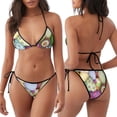 thumbnail image 3 of Disketp Colorful Easter Eggs para Bañador de Dos Piezas para Mujer, Bikini Sexy Halter String, Conjunto de Bikini en Triángulo, 3 of 6